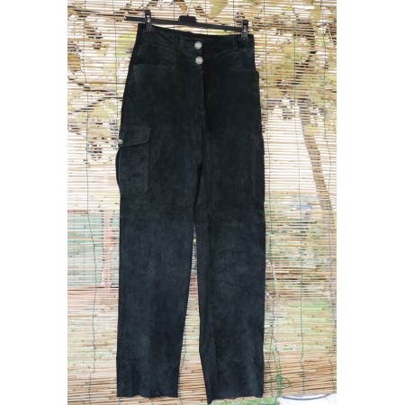 PANTALONI tg. 42/44 it. PELLE  TIROLESE DONNA