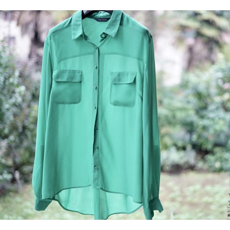 CAMICIA VERDE  TG.12 uk - 44 it.   New Look