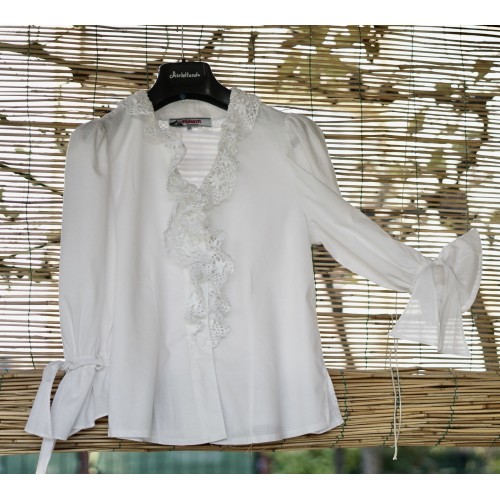 CAMICIA STILE TIROLESE  TG. 44/46  it. Alphorn PIZZO