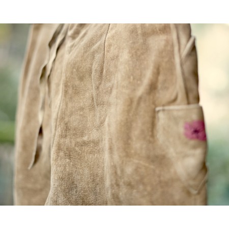 PANTALONI tg. 38 it. PELLE  TIROLESE DONNA