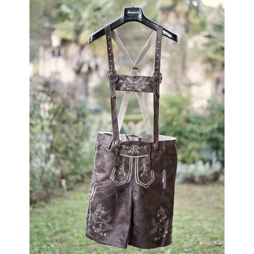 PANTALONI tg. S  TIROLESE Ecopelle