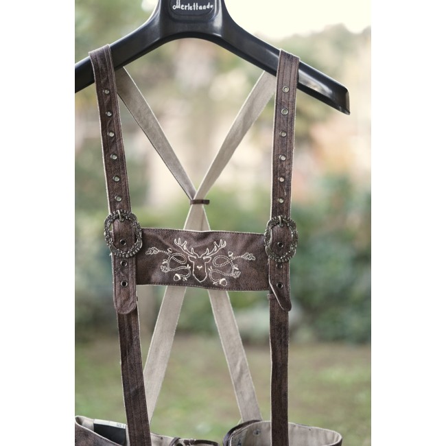 PANTALONI tg. S  TIROLESE Ecopelle