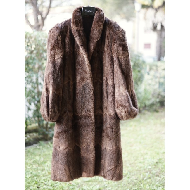 PELLICCIA DI ONDATRA  VERA Tg. M/L