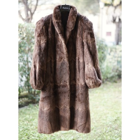 PELLICCIA DI ONDATRA  VERA Tg. M/L