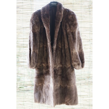 PELLICCIA DI ONDATRA  VERA Tg. M/L