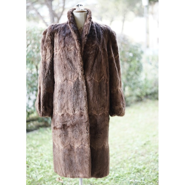 PELLICCIA DI ONDATRA  VERA Tg. M/L