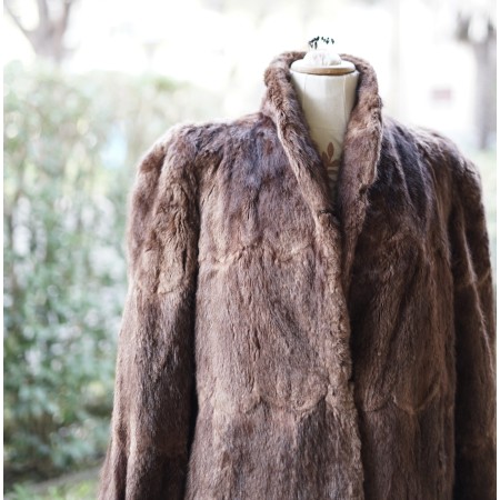 PELLICCIA DI ONDATRA  VERA Tg. M/L