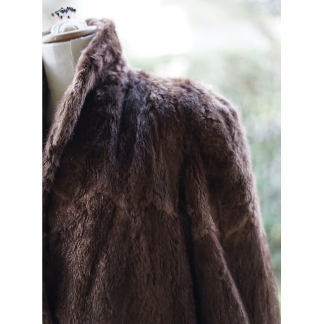 PELLICCIA DI ONDATRA  VERA Tg. M/L