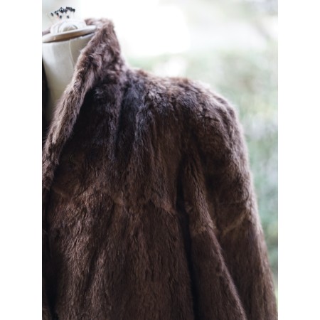 PELLICCIA DI ONDATRA  VERA Tg. M/L