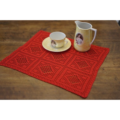 CENTRO NATALIZIO  AD UNCINETTO 38x42cm