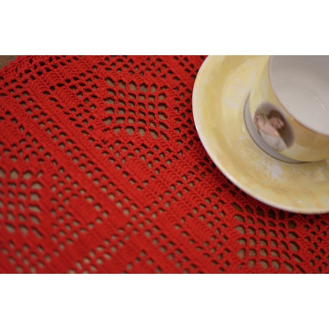 CENTRO NATALIZIO  AD UNCINETTO 38x42cm