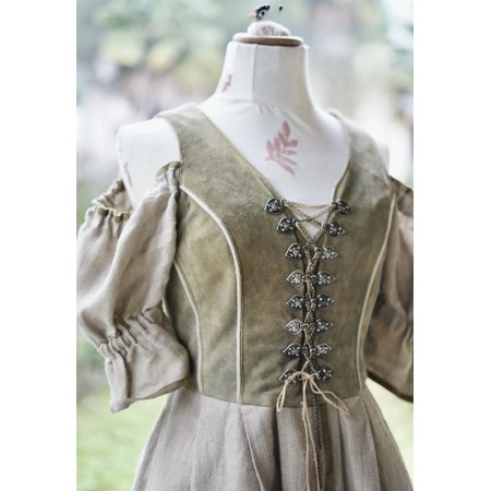 ABITO STILE TIROLESE tg. 40/42 it.  pelle lino