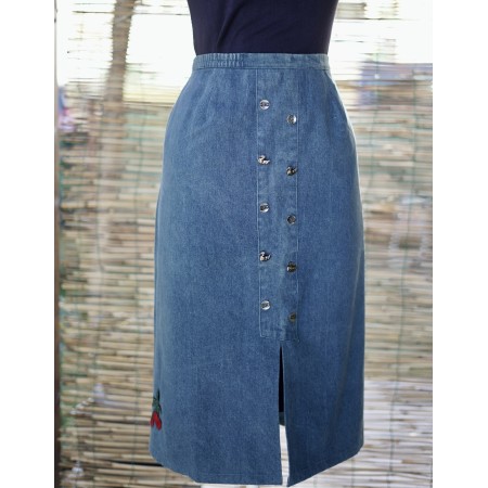 GONNA IN STILE TIROLESE tg.48 it.  jeans