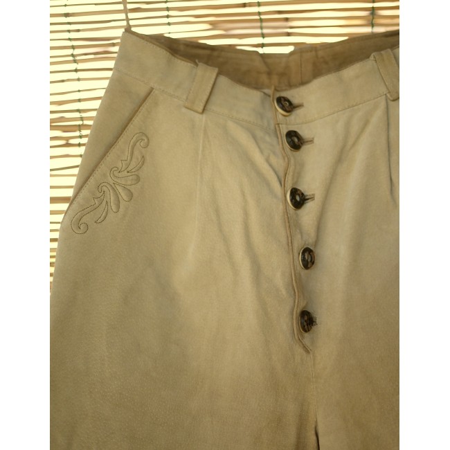 PANTALONI tg. 44/46 it. IN PELLE  TIROLESI...