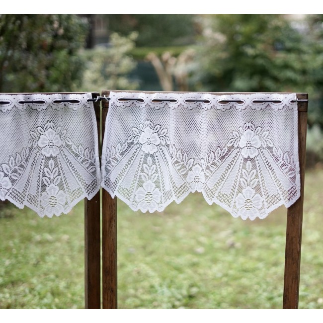 COPPIA TENDINE  IN PIZZO 53x29 cm