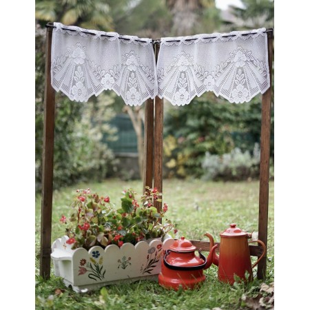 COPPIA TENDINE  IN PIZZO 53x29 cm
