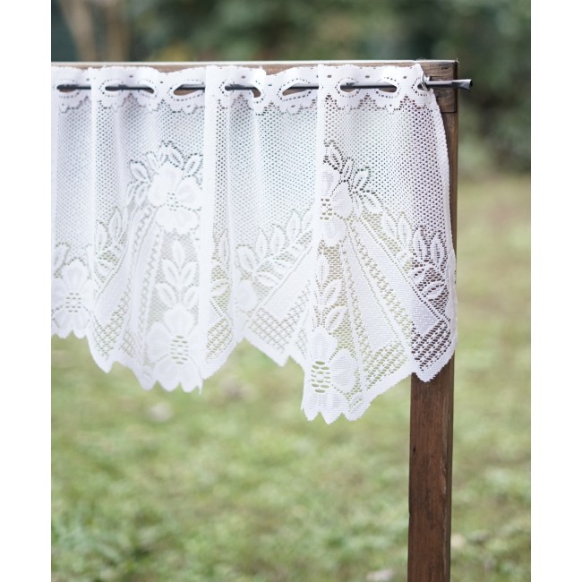 COPPIA TENDINE  IN PIZZO 81x29 cm