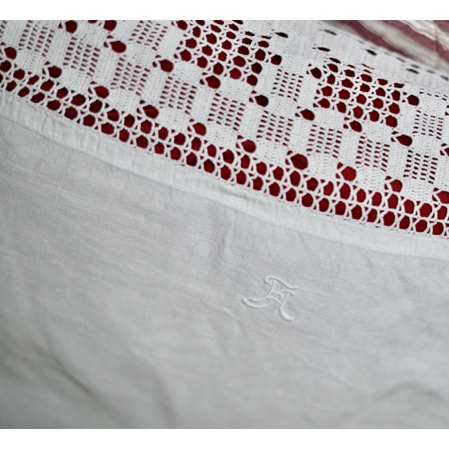 ANTICA FEDERA GRANDE CON UNCINETTO E MONOGRAMMA