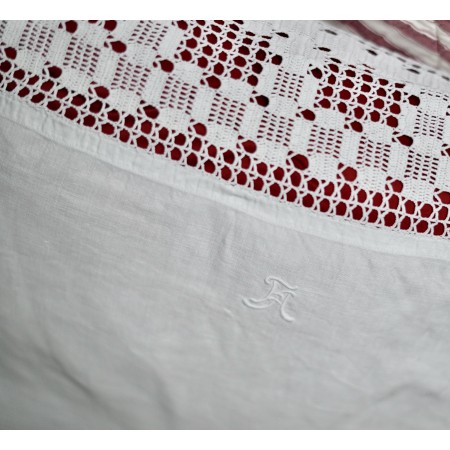 ANTICA FEDERA GRANDE CON UNCINETTO E MONOGRAMMA