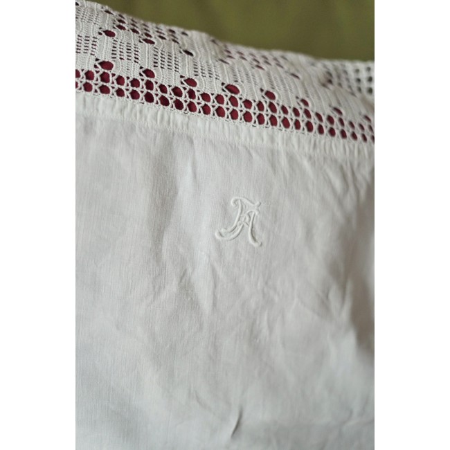 ANTICA FEDERA GRANDE CON UNCINETTO E MONOGRAMMA