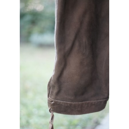 PANTALONI tg. 48/50 PELLE LEDERHOSEN STILE TIROLESE