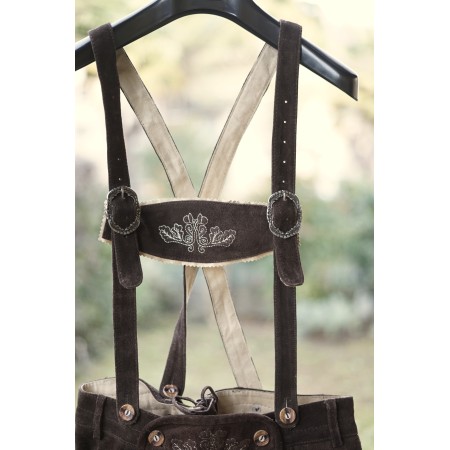 PANTALONI tg. 46/48 PELLE LEDERHOSEN STILE TIROLESE