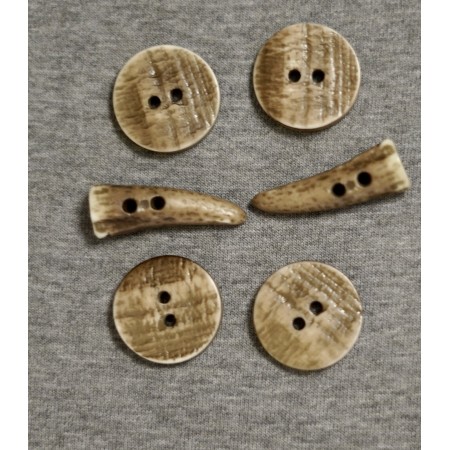 SET 4+2  BOTTONI STILE TIROLESE