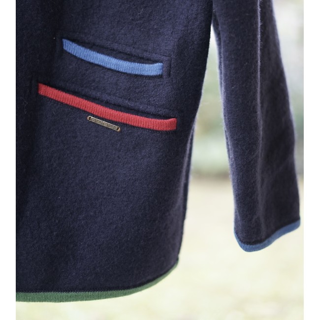 GIACCA TIROLESE LANA TG. 48it. Geiger BLU