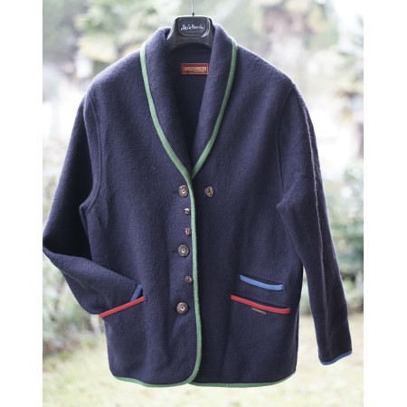 GIACCA TIROLESE LANA TG. 48it. Geiger BLU