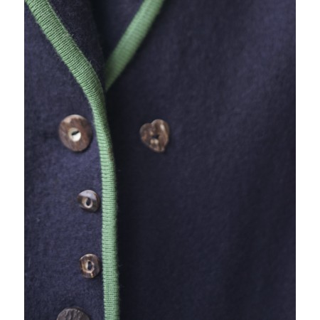 GIACCA TIROLESE LANA TG. 48it. Geiger BLU