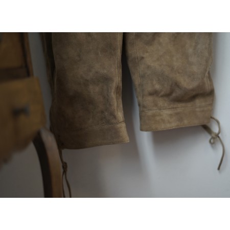 PANTALONI tg. 54 PELLE LEDERHOSEN STILE TIROLESE