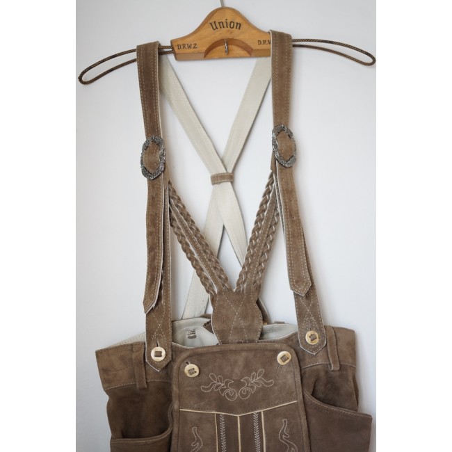 PANTALONI tg. 44 PELLE LEDERHOSEN TIROLESE