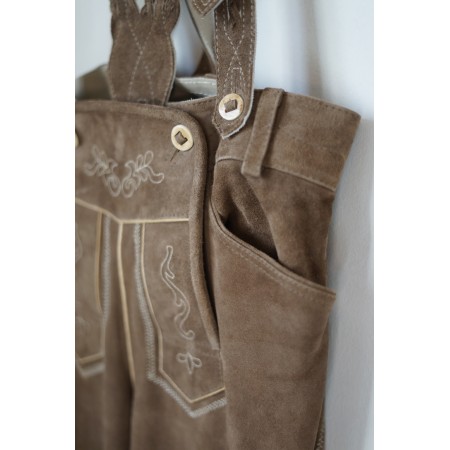 PANTALONI tg. 44 PELLE LEDERHOSEN TIROLESE
