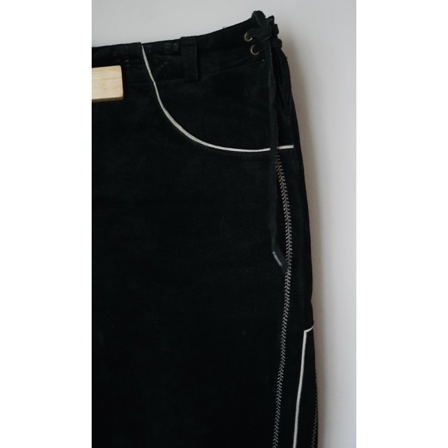 PANTALONI tg. 58 it. IN PELLE  TIROLESI