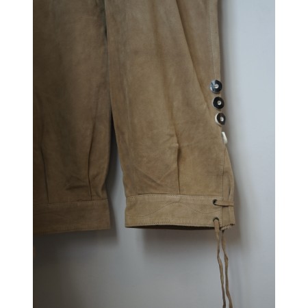 PANTALONI tg. 54/56 it. IN PELLE TIROLESI Alpenlander