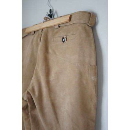 PANTALONI tg. 54/56 it. IN PELLE TIROLESI Alpenlander