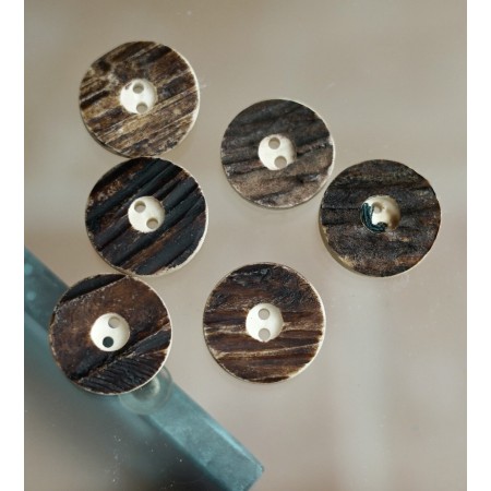 SET 5 BOTTONI STILE TIROLESE 2,5cm