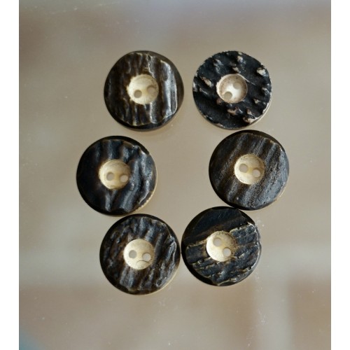 SET 6 BOTTONI STILE TIROLESE 2,2cm