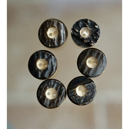 SET 6 BOTTONI STILE TIROLESE 2,2cm