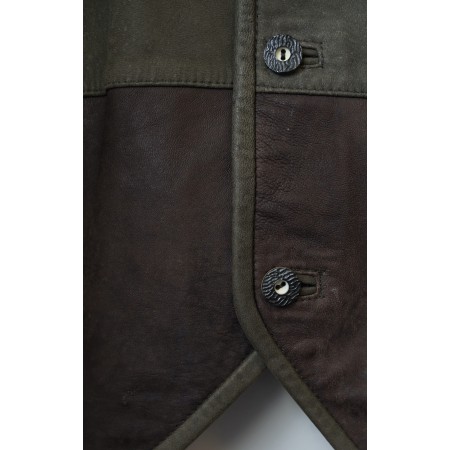 GILET  Tg. 54/56 circa UOMO TIROLESE PELLE