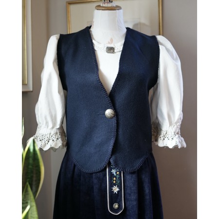 GILET IN STILE TIROLESE tg. S LANA IVALU