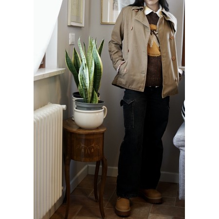 GILET MAGLIA MARRONE  tg 44  "Cavallo"
