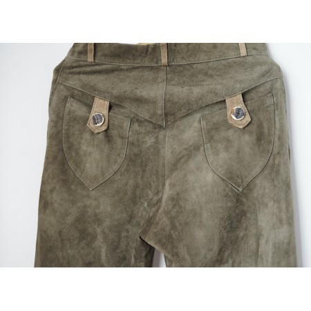 PANTALONI tg. 46/48 it. IN PELLE  TIROLESI VINTAGE