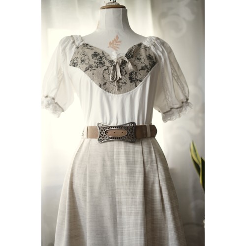 CAMICIA STILE TIROLESE  tg 46 it 2