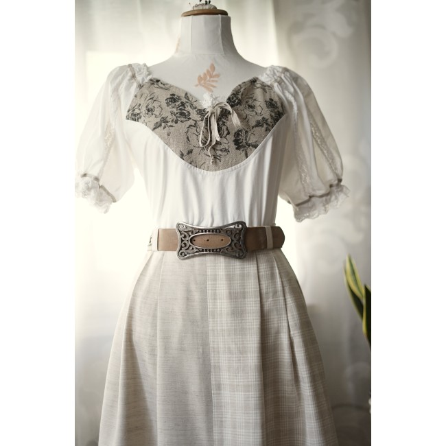 CAMICIA STILE TIROLESE  tg 46 it