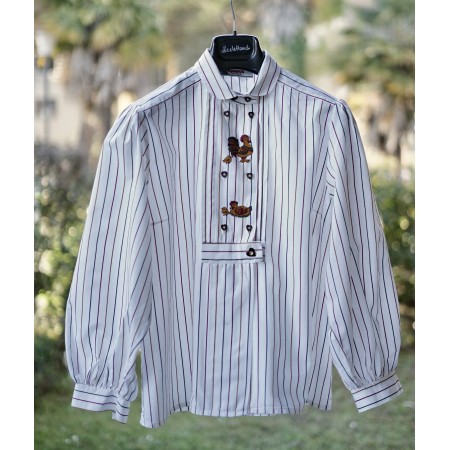 CAMICIA  STILE TIROLESE  TG. 48/50 it. Alphorn