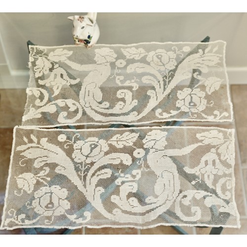 ANTICHI INSERTI IN FILET A RETE CREMA