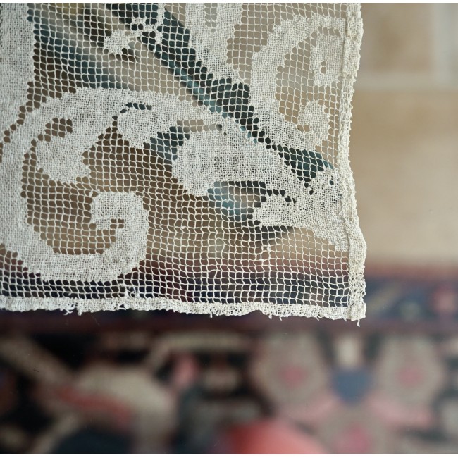 ANTICHI INSERTI IN FILET A RETE CREMA