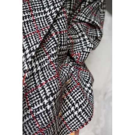 CAPPOTTO AMPIO LANA  tg. XXL LOU ALDA IN TESSUTO A MANO
