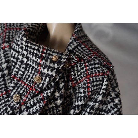CAPPOTTO AMPIO LANA  tg. XXL LOU ALDA IN TESSUTO A MANO